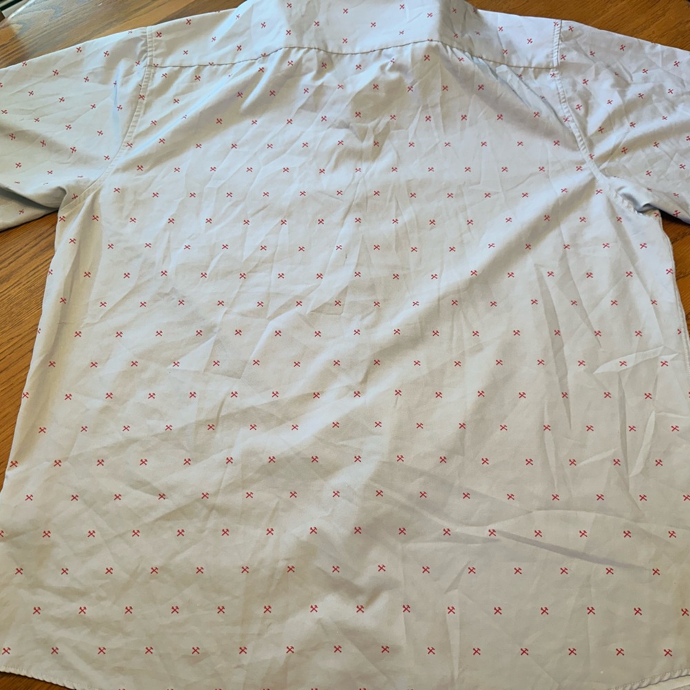 Dixxon Shirt Mens 3XL Gray Button Up The‎ Finney D-Lite Hammer Wrench - Picture 4 of 5